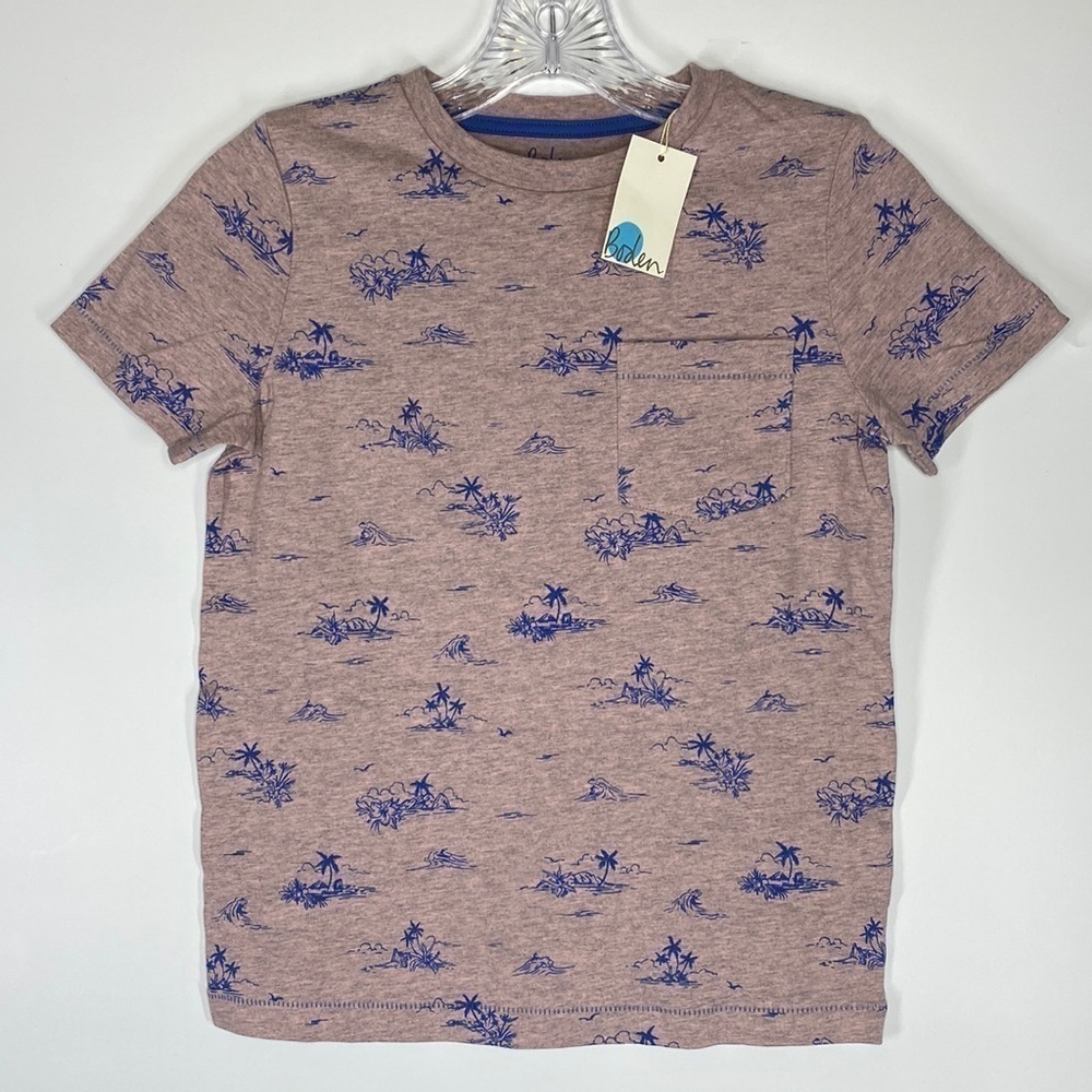 Boden Tropical Island Tshirt NWT Size 9-10Y